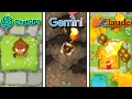 ChatGPT vs Gemini vs Claude Make Bloons TD From Scratch
