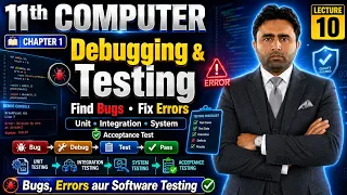 Software Debugging and Testing 11th Computer New Book Computer Class 11 ch 1 Qais Ali Khan