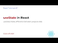 State in React - useState Hook Explained React Series Ep 7 Beginner Friendly Tutorial