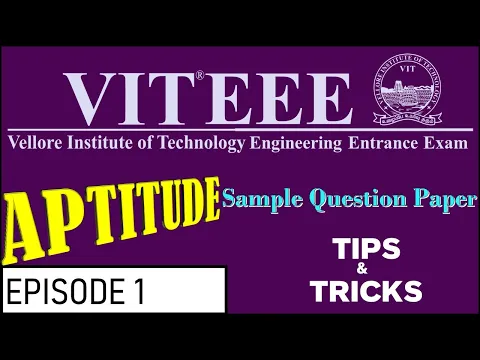 Download MP3 VITEEE Sample Questions | Aptitude | Detailed Solution with Shortcuts | Coding and Decoding | Series