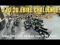 0 to 20 MPH Ebike Speed Test