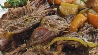 Slow Cooker Pot Roast With Cream Of Mushroom Sauce | Moist Slow Cooker Roast Beef | Cooking Up Love. 