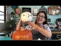 Easy Fall Decorating - Stenciled Pumpkins