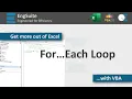 For Each Loop - Excel VBA