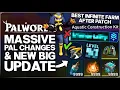Palworld 1 0 - HUGE Pal Changes New BIG Patch New INFINITE Item Farm BIG Holy Water Buffs More