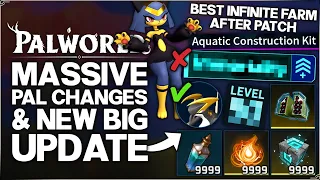 Palworld 1 0 - HUGE Pal Changes New BIG Patch New INFINITE Item Farm BIG Holy Water Buffs More