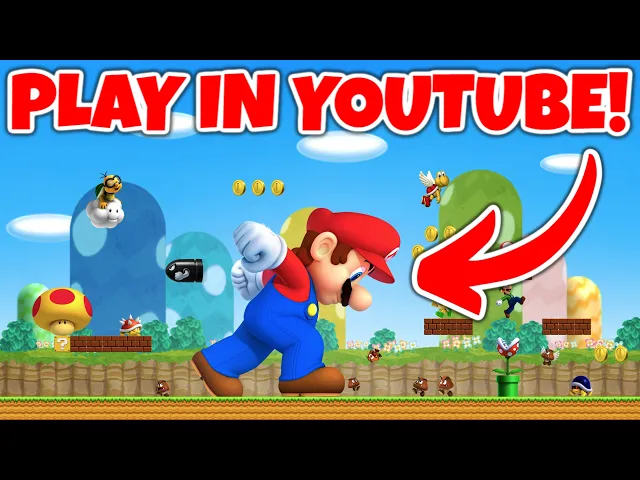 Super Mario Bros but it’s PLAYABLE in YouTube!