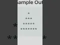 Pyramid Pattern Printing Program in C Programming Language