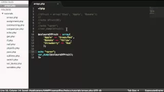 PHP Basics Lesson 15 arrays