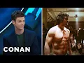 Stephen Amell Is So Buff He Intimidated Grant Gustin CONAN on TBS