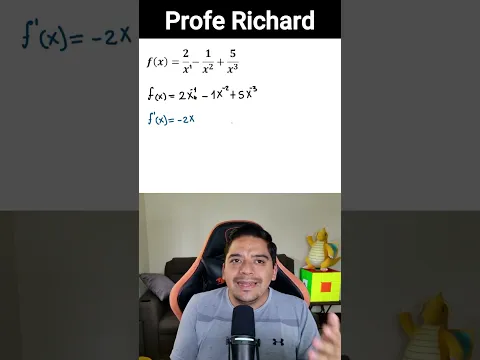 ✅👉Derivadas con exponente negativo
