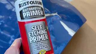 Rust Oleum Self Etching Primer Spray Dark Green Base Coat How-To