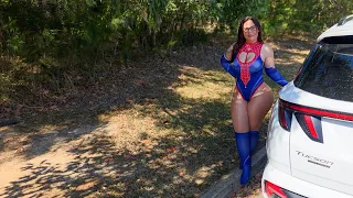 Spider Girl SHEIN Halloween Costume Try On | Walk