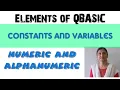 Constants and Variables in QBASIC