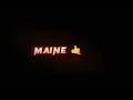 Mere hoslo ne kaha Aasman jhuka de song black lyrics status video/#lyric #trending #status #shorts