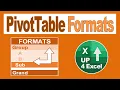 How To Format Headers and Subtotals on Pivot Table Reports