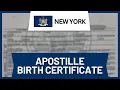Apostille Birth Certificate New York Step-by-Step