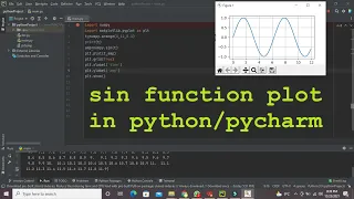 how to plot a sin wave in python how to plot a sin wave in pycharm sin function plot in python