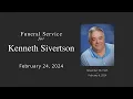 Funeral Service for Kenneth Sivertson
