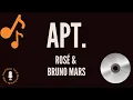 Download Lagu ROSÉ \u0026 Bruno Mars - APT. (Guided Karaoke Version)