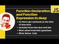 JavaScript Function Expression vs Declaration Hindi