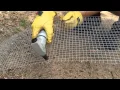 How to cut hardware cloth easy