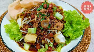 tahu goreng medan sambal kacang kental enak seger banget 