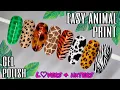 EASY ANIMAL PRINT NAIL ART TUTORIAL Gel Polish Design Leopard Zebra Snake Tortoise Shell