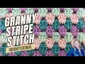Granny Stripe Stitch Crochet Slow and Close-Up Crochet Tutorial Hope Corner Farm