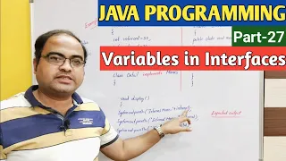 JAVA PROGRAMMING Part-27 Variables in Interfaces