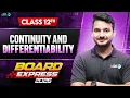Continuity and Differentiability in 30 Mins Class 12th Maths Chapter-5 Revision CBSE Board 2026