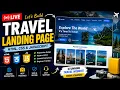 Part 2 Build a Stunning Travel Landing Page using HTML CSS JavaScript Live Coding