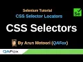 CSS Selector Locators - Part 1