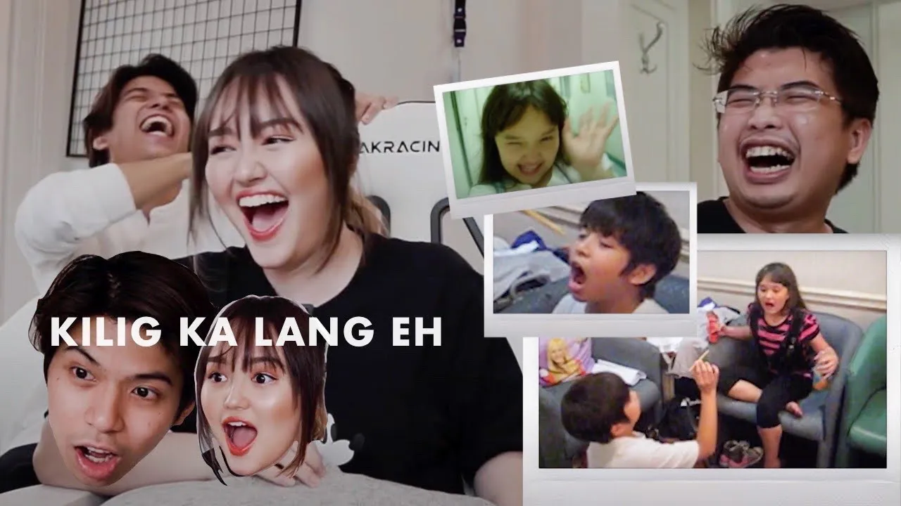 Reacting to our old videos (MGA MALOLOKONG BATA!!) | Mika Dela Cruz and Nash Aguas