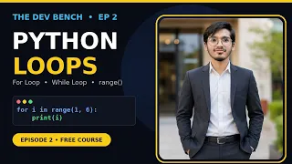 Python for Beginners - For Loop While Loop range The Dev Bench