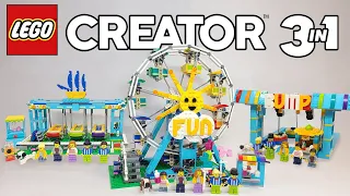 LEGO Creator 3 in 1 Ferris Wheel ALL THREE BUILDS (31119) - 2021 Set Review