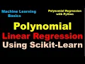 Python for Machine Learning - Polynomial Linear Regression using Scikit Learn