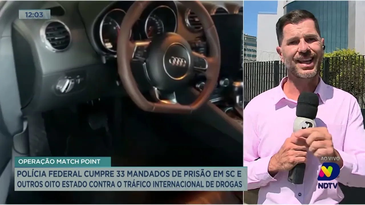 Polícia Federal cumpre 33 mandados de prisão em SC contra o tráfico internacional de drogas