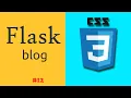 Python Flask Tutorial Flask Custom CSS styles Flask crash course for beginners