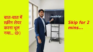 JavaScript LIVE Class true false Explained Boolean Comparison Operators-Hindi 2026
