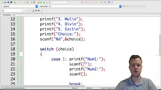 Ex1 C Programming - Calculator Menu Driven