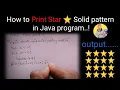 How to Print Star Solid Pattern in java program by Singhania Coder
