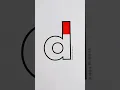 Learn colors along with letter d