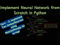 Part 2 - Implement single layer of a Neural Network from scratch in python