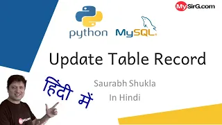 Python-MySQL Update Table Record