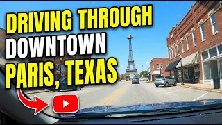 Driving through Downtown Paris Texas