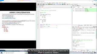 Array concatenation in numpy library