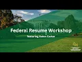 Federal Resume Workshop with Aston Carter
