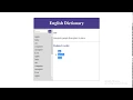 JavaScript beginners Building a simple Dictionary Application part 1 of 2