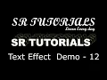Text Shadow Effect Demo - 12 Css SR Tutorials
